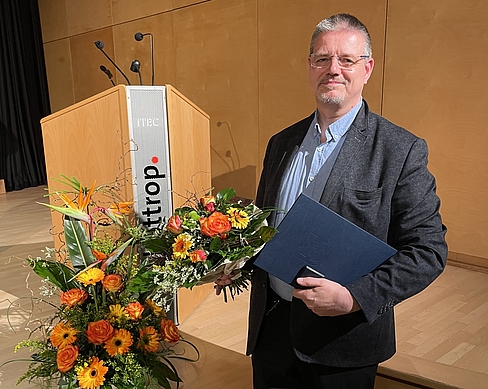 Stefan Krix bei der Verleihung der Stadtmedaille